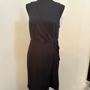 a new day Black Wrap Mini Dress